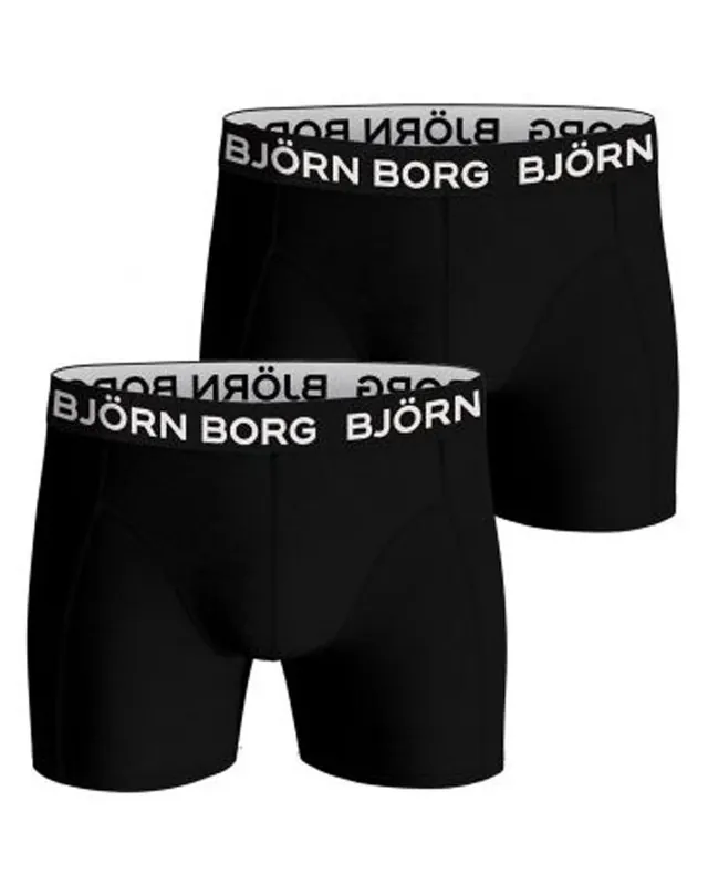 Björn Borg Bamboo Cotton Blend Boxer 2-pack Black Str. L Günstig