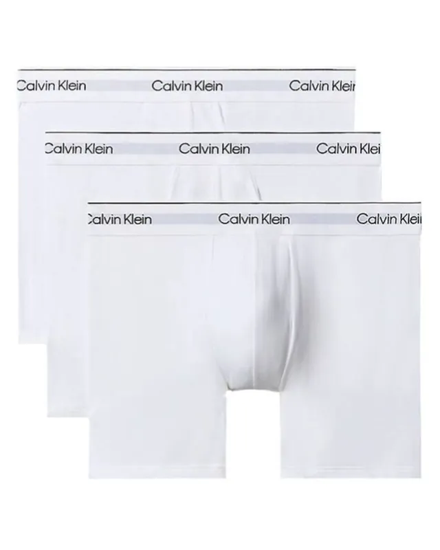 Preis Gesenkt Calvin Klein Boxer Brief Cotton Stretch 3-Pak Hvid Str. M