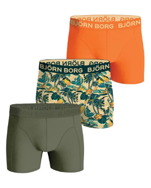 Ab Werk Björn Borg Cotton Stretch Shorts 3-pack Str. XL