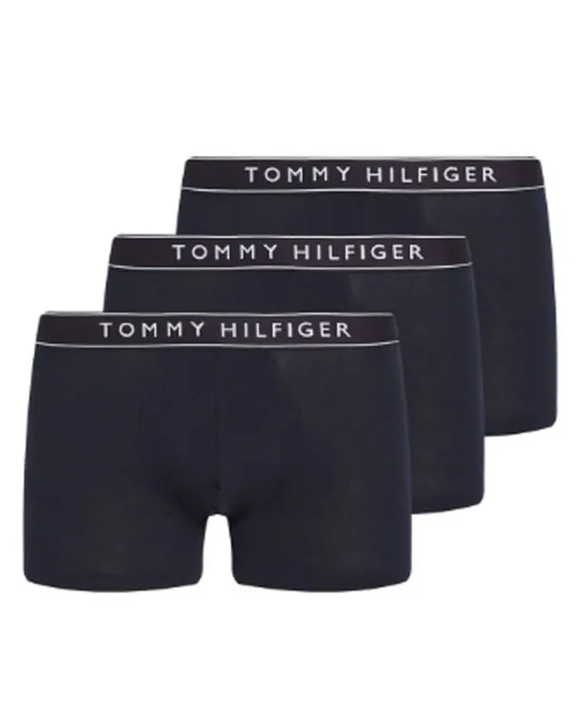 Tommy Hilfiger Everyday Essentials Trunks 3-Pack Navy Str. L Jetzt Bestellen
