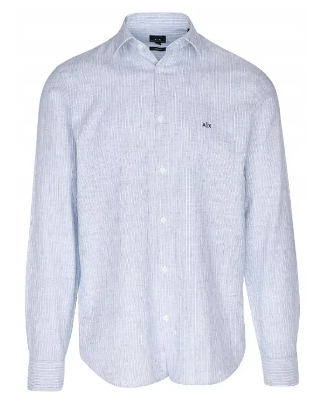 Armani Exchange Regular Fit Shirt Blå Str. XXL Mengenrabatt