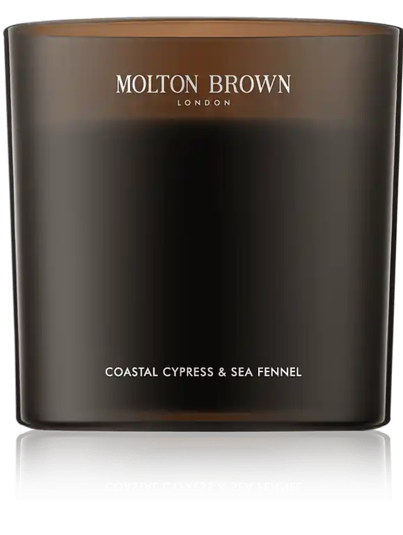 Billig Molton Brown Coastal Cypress & Sea Fennel Luxury Three Wick Candle (600 g)