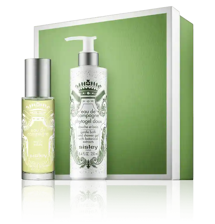Sisley Eau de Campagne 100 ml EdT Set mit Gentle Bath and Shower Gel Sonderangebot