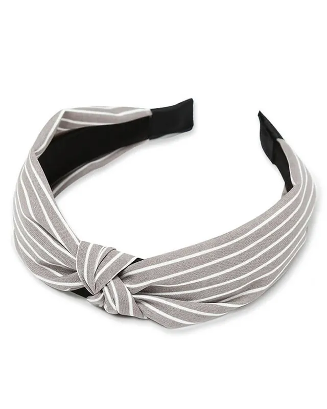 Limited Edition Everneed Haarreifen Kara Graue Streifen