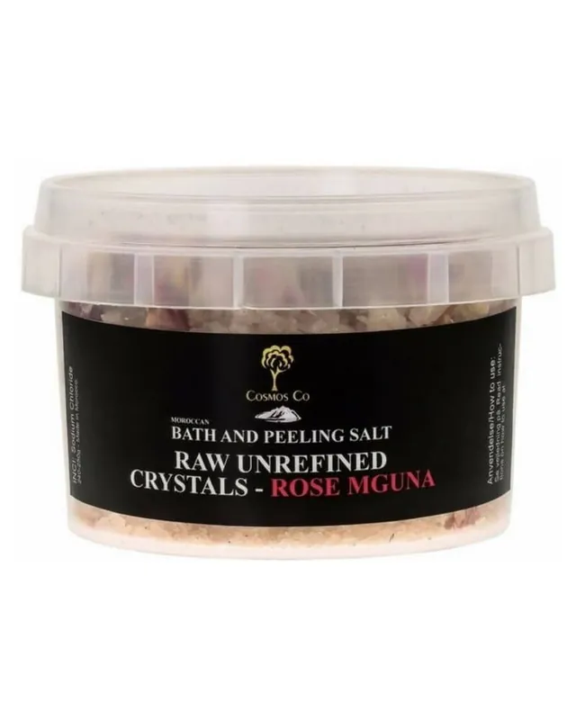 Weltweiter Versand Cosmos Co Bath And Peeling Salt Raw Unrefined Crystals - Rose Mguna (U)