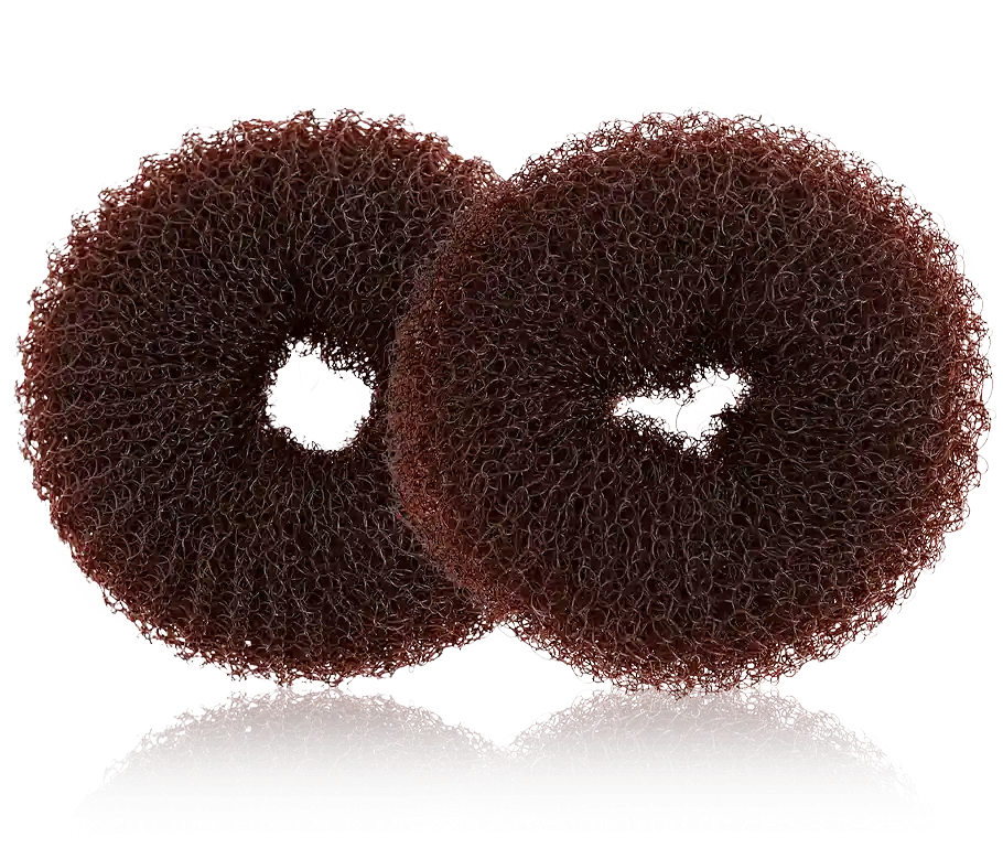 Highlight Denman Accessories Bun Ring Small Brown (2 Stück)