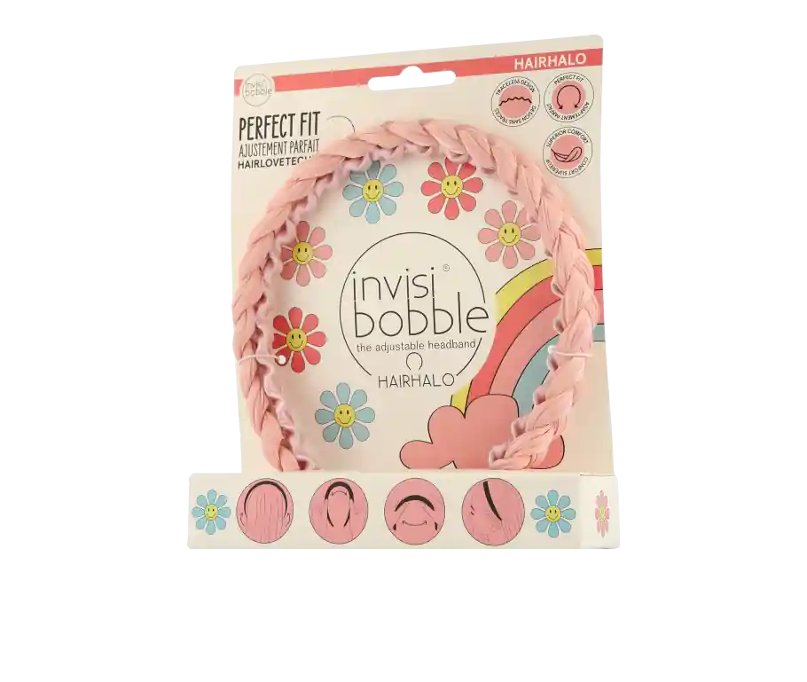 Neuheit Invisibobble Hairhalo Retro Dreamin' Eat, Pink and be Merry