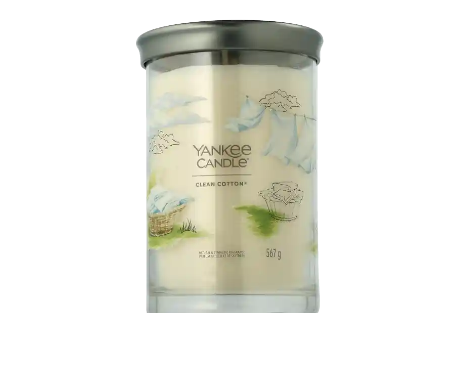 Yankee Candle Signature Tumbler Clean Cotton (567 g) Mega-Angebot