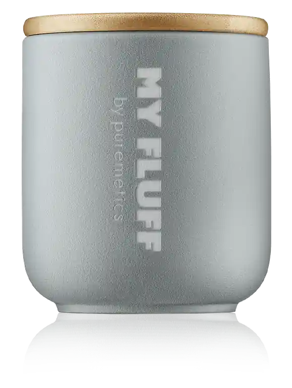 puremetics Accessoires MY FLUFF Keramikgefäß Lichtgrau Kostenfreie Lieferung
