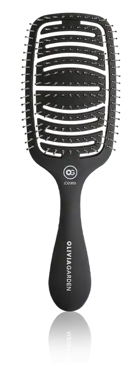 Olivia Garden Essential Care Flex Thick Hair Bristles Matt Black Garantierte Lieferung