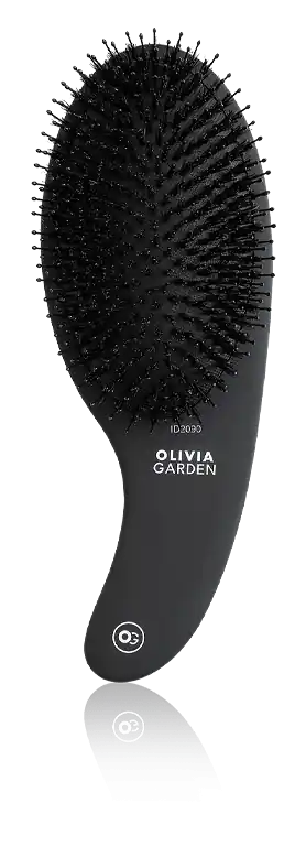 Preiswert Olivia Garden Essential Care Curve Boar & Nylon Bristles Matt Black