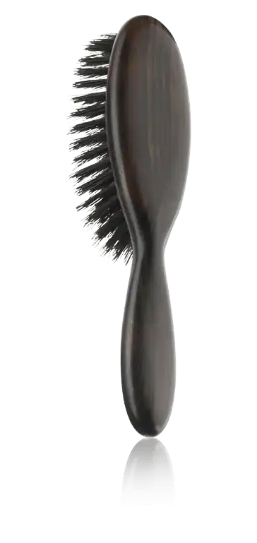 Top-Qualität Acca Kappa Brushes Parigina Hair Brush - Ebony Wood - Black Natural Bristles