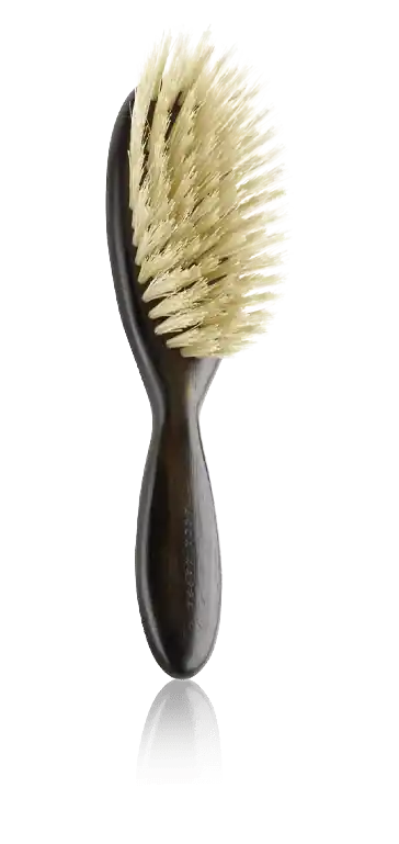 Acca Kappa Brushes Parigina Hair Brush - Ebony Wood - White Natural Bristles Mega-Angebot
