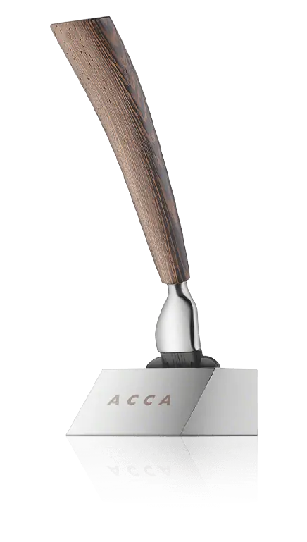 Sichere Zahlung Acca Kappa Men's Grooming Razor with Stand - Wenge Wood - "Mach 3" Razor
