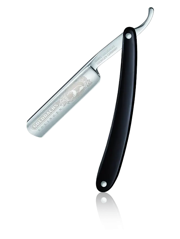 Bestseller Golddachs Rasiermesser Griffschale Kunstoff schwarz