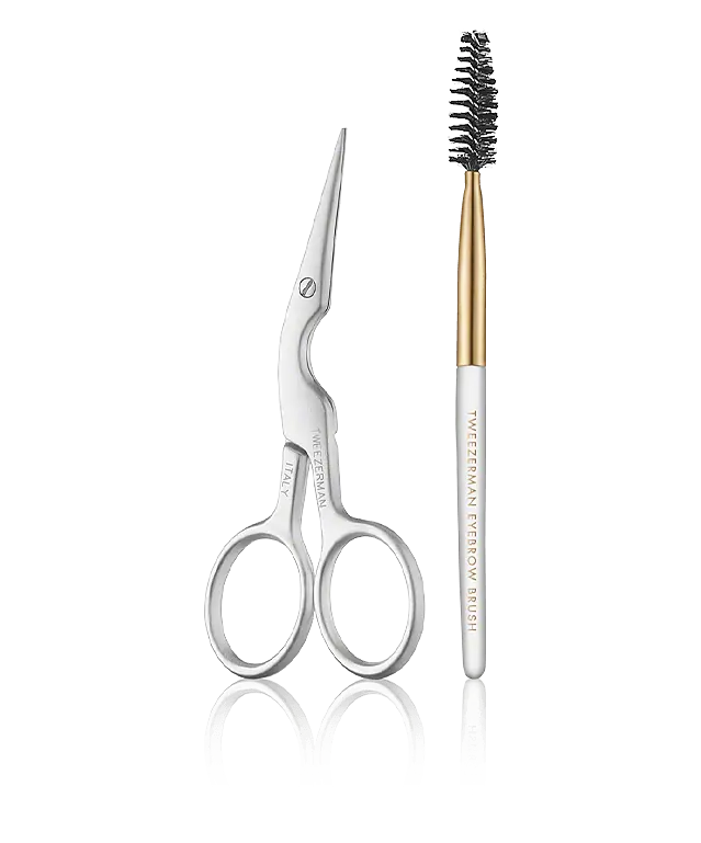 Tweezerman Lashes & Brows Brow Shaping Scissors & Brush (2-teilig) Markenware