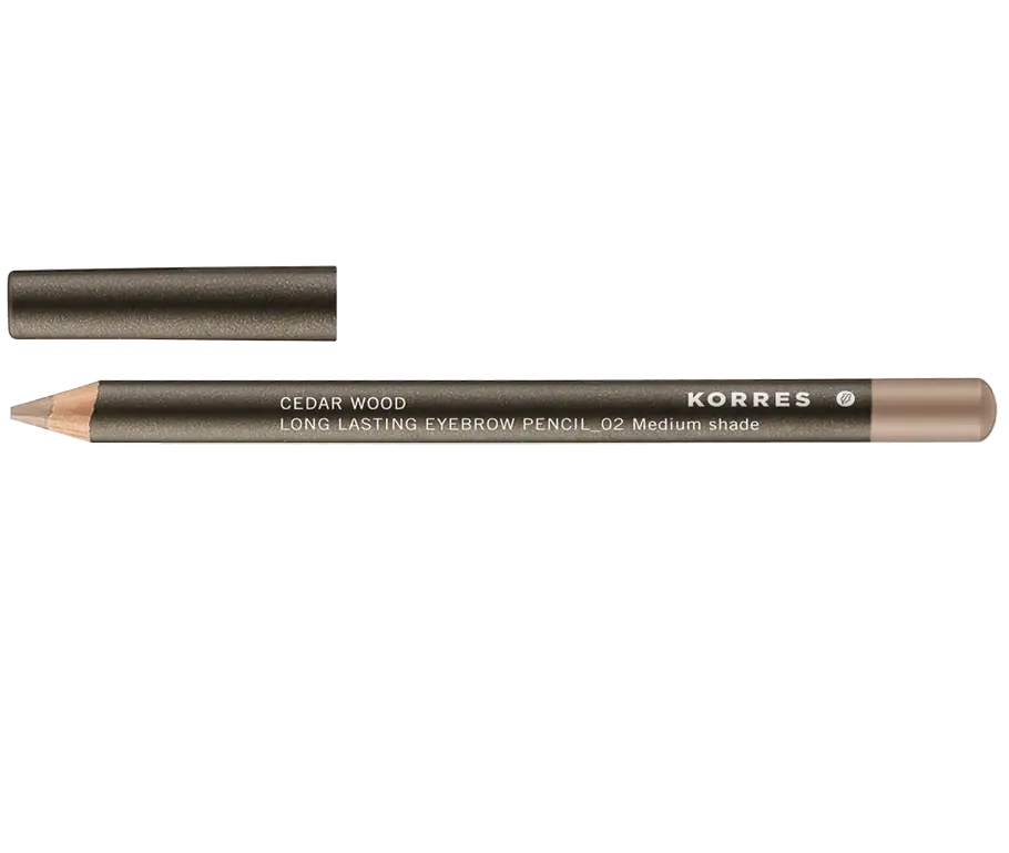 Korres Cedar Wood Long Lasting Eyebrow Pencil 02 Medium Shade (1,29 g) Neuheit