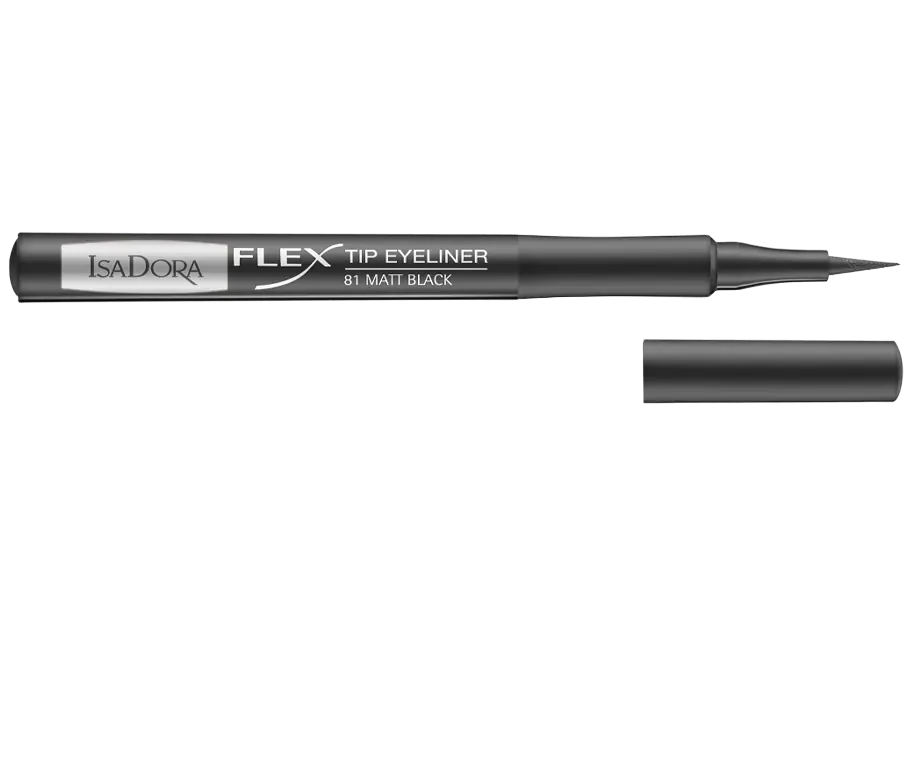 Exklusiv IsaDora Eyeliner Flex Tip 81 Matt Black (1 ml)