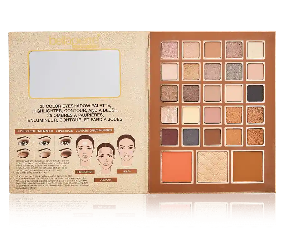 Bellapierre Cosmetics Eye and Face Book Nude (42,5 g) Großhandel