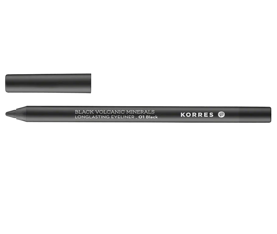 Neu Im Sortiment Korres Black Volcanic Minerals Eyeliner Long Lasting Eyeliner 01 Black (1,2 g)