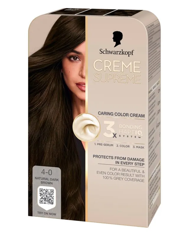 Schwarzkopf Creme Supreme 4-0 Natural Dark Brown Original
