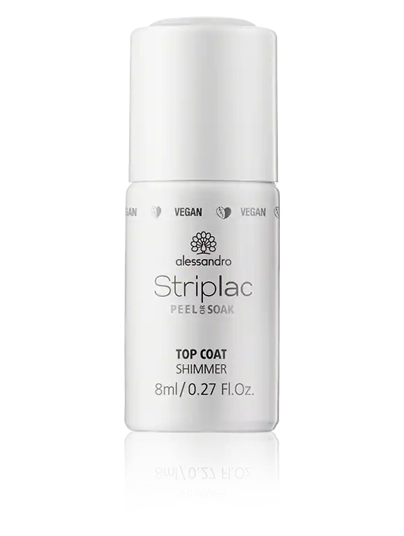 Alessandro Striplac Peel or Soak Top Coat Shimmer (8 ml) Must-Have