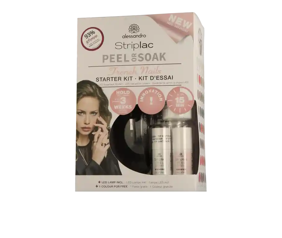 Preiswert Alessandro Striplac Peel or Soak Starter Kit French Nails