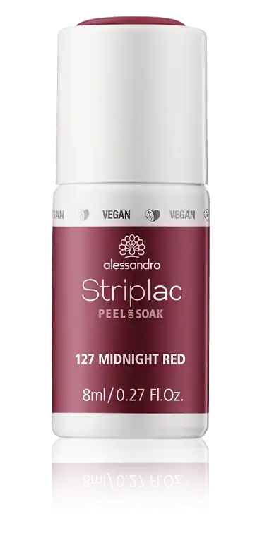 Meistverkauft Alessandro Striplac Peel or Soak 127 Midnight Red (8 ml)