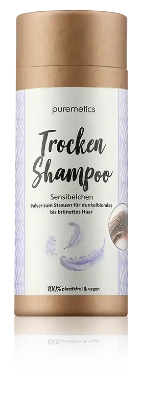 puremetics Trocken-Shampoo Sensibelchen - dunkelblondes bis brünettes Haar (100 g) Preiswert