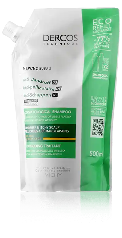 Angebot Vichy Dercos Anti-Dandruff Dermatological Shampoo Dry Hair Refill (500 ml)